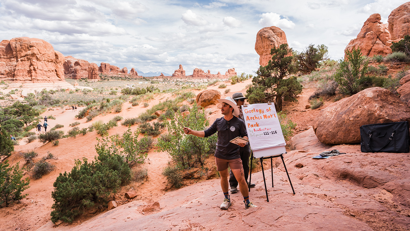 Lecture in the field